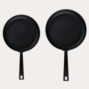 Qookware - Stegepande 28 cm + 25 cm carbonstål - Normal pris: 1.498 kr. - Nu: 799 kr.