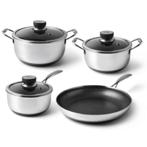 Fusion Non-stick Sæt m/ 3 Gryder + 1 stk. 28 cm Stegepande