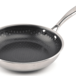 Stegepande Bonbistro Fusion Ø38,5 cm - rustfrit stål, PFAS-fri non-stick, ovnfast, sølv